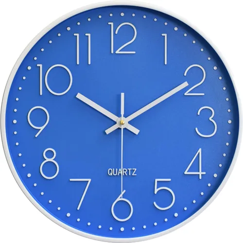 Miniatura 9 de Relojes de pared de cocina Preciser estilo vintage, reloj de pared sin tictac, funciona con pilas, cuarzo analógico, movimiento silencioso, reloj