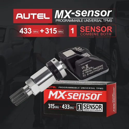 Miniatura 2 de Autel TPMS Sensor MX-Sensor 315MHz+433MHz 2 en 1 TPS218 Sensor de presión de neumáticos Sistema de monitoreo Sensor Programa Universal Reemplazo 98%