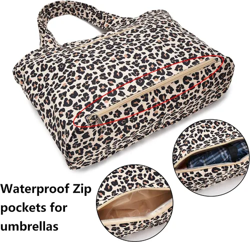 Miniatura 2 de ZOOEASS - Bolso grande de hombro para mujer, impermeable, multifunción, de nailon, para viaje