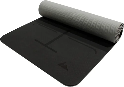 Miniatura 2 de BodyForge - Tapete de yoga grueso de 0.315 pulgadas, elastómero termoplástico, ecológico, con marcas de alineación, antideslizante, extra gruesa