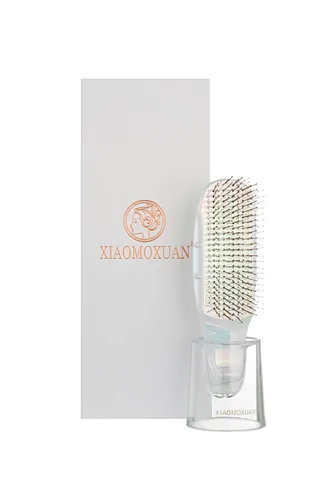 Miniatura 4 de Xiaomoxuan Cepillo de pelo de hadas, cepillo húmedo y seco, peine exfoliante para masaje del cuero cabelludo, peine pequeño para cabello