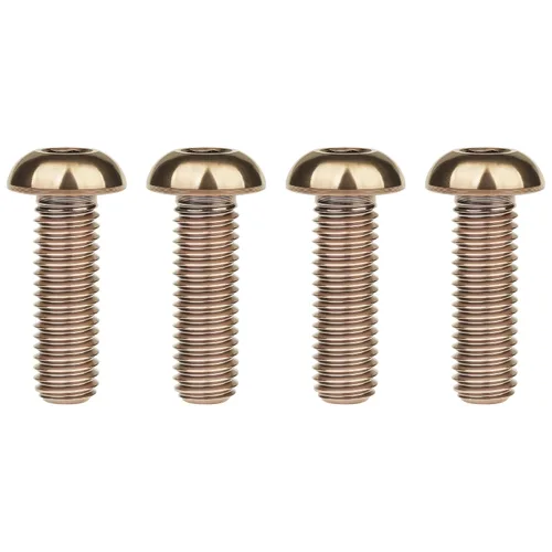 Miniatura 11 de Tornillos de cabeza de botón de titanio M8 15 20 25 30 1.378 in, paquete de 4 (M8x15mm, negro)