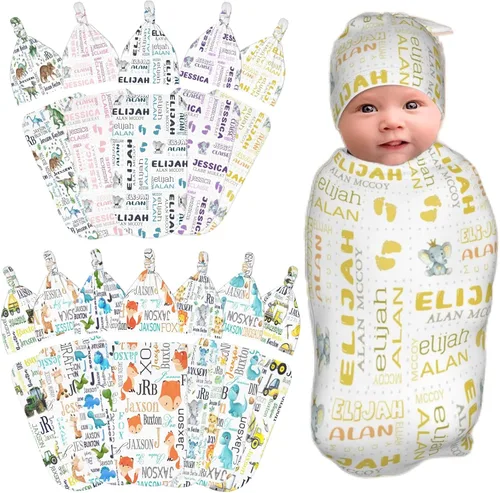 Miniatura 12 de Manta personalizada para bebé y niño con nombre, mantas de bebé personalizadas para niñas y niños con nombre, artículos personalizados para bebés