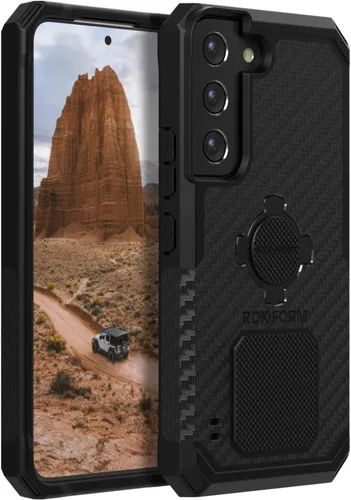 Rokform - Funda para Galaxy S22, serie resistente, funda magnética con bloqueo giratorio, armadura probada contra caídas (negro)