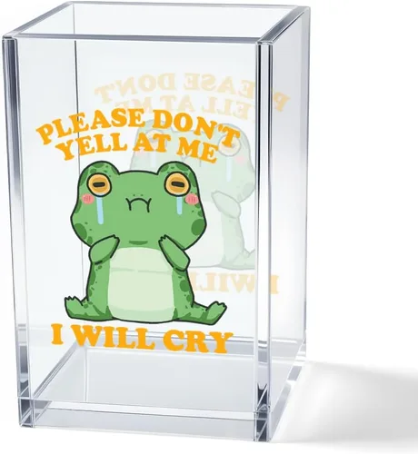 Miniatura 16 de It's Fine I'm Fine Soporte para Lápices y Bolígrafos Cosméticos de Acrílico, Divertido Soporte para Bolígrafos de Gato Negro, Regalo para Amantes