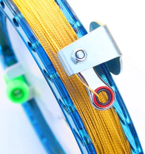 Miniatura 4 de Hengda Kite - Bobinador profesional para exteriores, con rueda de agarre de carrete de bobina y cuerda de volar de 198 metros (27 kilos)
