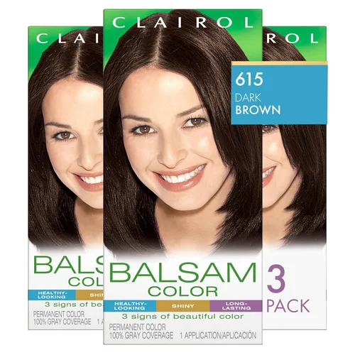 Miniatura 3 de Clairol Balsam - Tinte permanente para el cabello, color negro 618, paquete de 1 unidad 618 negro