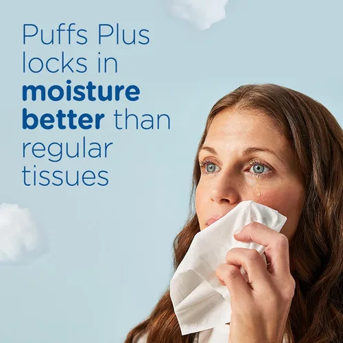 Miniatura 4 de Puffs Plus Loción de pañuelos faciales, 18 cubos, 56 pañuelos por caja