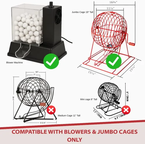 Miniatura 4 de MR CHIPS Bolas de bingo profesionales de 1.5 pulgadas (1.496 in), color blanco, bolas de repuesto estilo ping pong para jaulas de bingo manuales