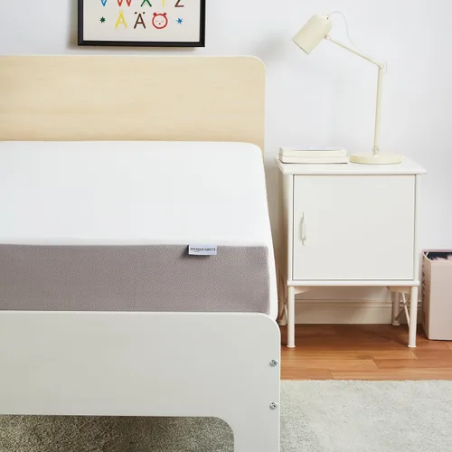 Miniatura 21 de Amazon Basics Colchón de espuma viscoelástica, sensación suave y mullida, 6 pulgadas, individual, blanco/gris