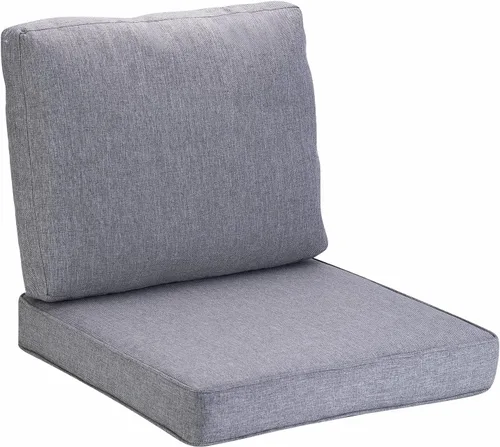 Miniatura 3 de JMGBird Cojín de Almohada Copetudo para Exterior, Juego de Cojín Profundo para Silla de Asiento al Aire Libre de 22"x22" Cojines de Patio