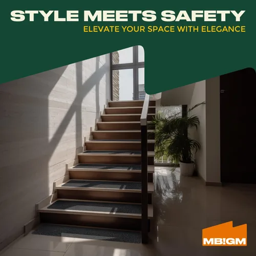 Miniatura 7 de MBIGM Paquete de 8 peldaños antideslizantes para escaleras al aire libre, tiras adhesivas antideslizantes de 6 x 24 pulgadas, tracción resistente