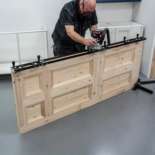 Miniatura 14 de Trend AnyDoor - Kit de plantilla de bisagra de tope, ajustable de 2'6" a 9', enruta rápida y precisamente bisagras cuadradas o de radio en puertas