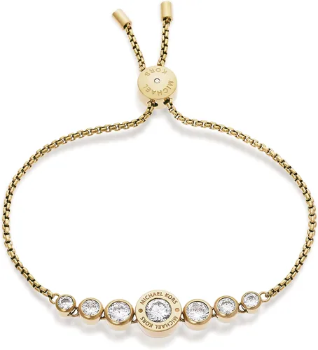 Miniatura 2 de Michael Kors Pulsera deslizante de acero inoxidable para mujer con detalles de cristal