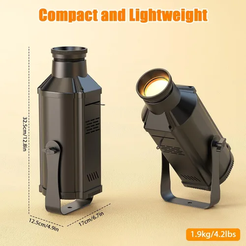 Miniatura 6 de LEKO - Focos de escenario de perfil, luces COB blancas frías y cálidas de 100 W, 3200K-5600K, control de zoom y luces elipsidales DMX512 Par, focos