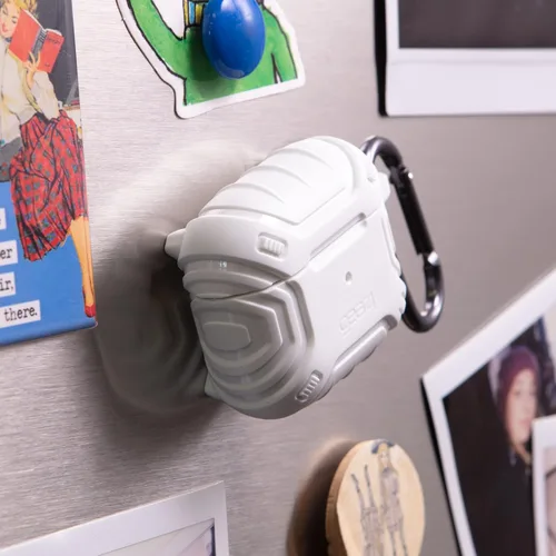 Miniatura 8 de Gear4 Apollo Snap - Funda para AirPods de 3ª generación, compatible con carga inalámbrica, llavero con mosquetón incluido, color negro