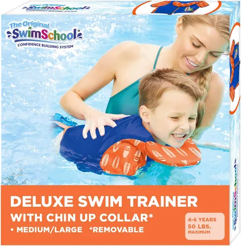 Miniatura 11 de SwimSchool Chalecos de Entrenamiento de Natación para Niños para Niños Pequeños de 2 a 6 Años – Niños/Niñas – Varios Colores/Estilos – Flotadores