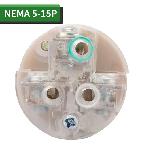 Miniatura 4 de RVGUARD extremos de cable de extensión macho y hembra, juego de enchufe y conector de repuesto de hoja recta de 15 A 125 V de servicio pesado, tipo