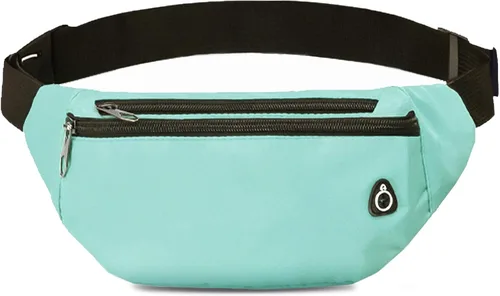 Miniatura 10 de Riñonera cruzada para mujeres y hombres, riñonera deportiva resistente al agua, bolsa de cinturón para viajes, senderismo, correr
