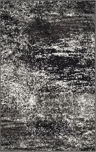 Miniatura 81 de SAFAVIEH, colección Adirondack - Alfombra de 6 x 9 pies, plateada/multicolor, abstracta, moderna, no desprende pelo, de fácil cuidado, para zonas