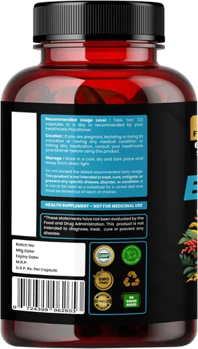 Miniatura 6 de Humming Herbs Complejo de berberina: fórmula 8 en 1 con canela de Ceilán, cúrcuma, cardo mariano, gimnasia, melón amargo, arroz de levadura roja