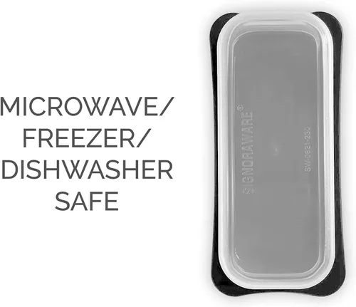 Miniatura 6 de Signoraware Mantequillera con Tapa - Recipiente Guardamantequilla con Tapa Transparente para Encimera, Refrigerador - Plástico Duradero