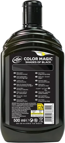 Miniatura 2 de Turtle Wax 52708 Color Magic Cera para Pintura de Coche Restaura Color y Brillo Negro 500 ml