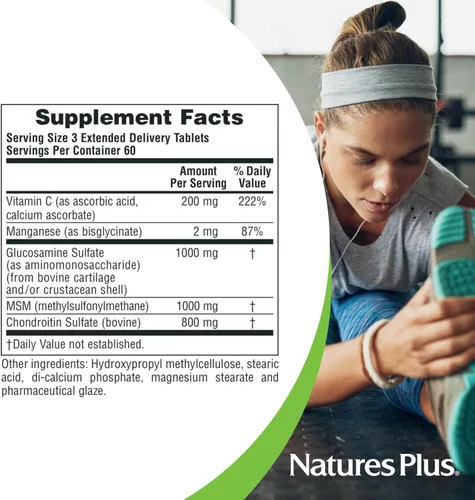 Miniatura 4 de NaturesPlus Ultra Rx-Joint - 180 tabletas - Apoya la función saludable de las articulaciones - con glucosamina, condroitina y MSM - Sin gluten - 60