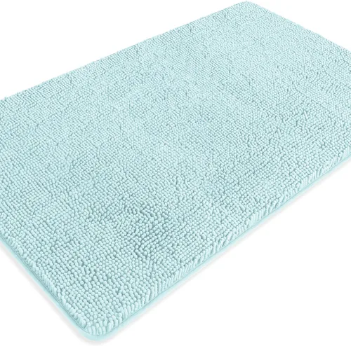 Miniatura 115 de Alfombra de baño pequeña de 12 x 18 pulgadas, lavable y absorbente, antideslizante, alfombra de baño de felpilla gruesa y suave para baño, ducha