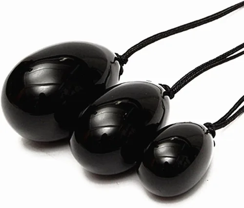 huevo yoni, piedra para masaje natural con propiedades curativas para hacer ejercicio y ejercitar los músculos pélvicos con ejercicios de Kegel, 3