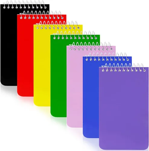 Miniatura 9 de Cuadernos pequeños, cuaderno de bolsillo de 3 x 5, bloc de notas en espiral, bloc de notas para oficina, hogar, escuela, papel rayado a rayas