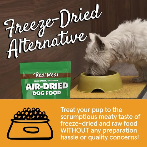 Miniatura 7 de TRMC Real Meat Alimento para Perros Secado al Aire con Carne de Res Real - Bolsa de 2 lb de Alimento para Perros Real Sin Cereales Elaborado