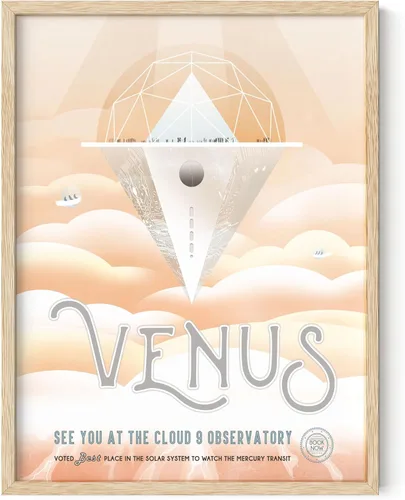 Miniatura 38 de HAUS AND HUES Póster espacial vintage – Visiones del futuro arte de la NASA, impresiones JPL, sin marco, 12 x 16 pulgadas Pso