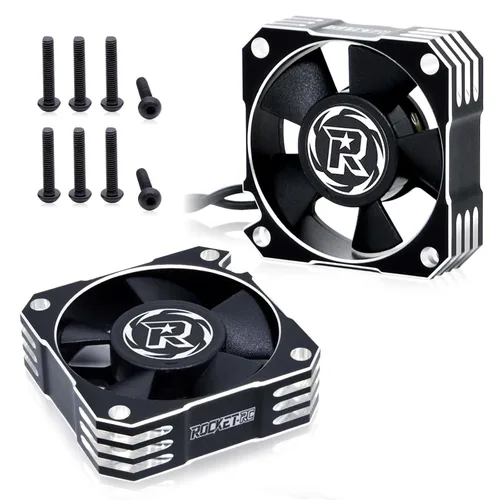 Miniatura 13 de Ventilador de refrigeración de motor RC 35, disipador de calor ESC de 21000 RPM para automóvil RC 1/10 1/12 1/8 3650, 3660, 3670 motor sin