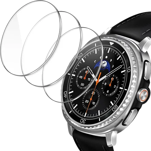 Miniatura 9 de JETech Protector de pantalla para Samsung Galaxy Watch 7/6 de 1.732 in (protector de pantalla de solo 1.606 in), vidrio templado antiarañazos