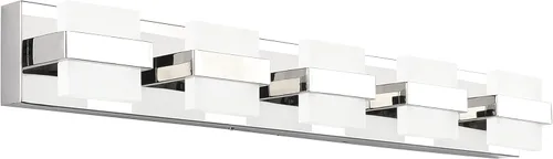 Miniatura 30 de SOLFART Lámpara de baño cromada de 3 luces, luz de tocador sobre el espejo, lámparas LED modernas, 5 colores de temperatura ajustable moderna
