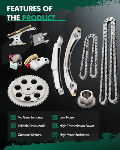 Miniatura 5 de SCITOO Kit de cadena de distribución del motor reemplaza para Chevy Colorado para GMC Canyon para Hummer H3T para Isuzu i-290 para Isuzu i-370