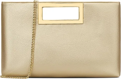 Bolso de mano KKXIU para mujer, de cuero vegano, bolso formal de noche para eventos, para bodas, fiestas de graduación, de novia