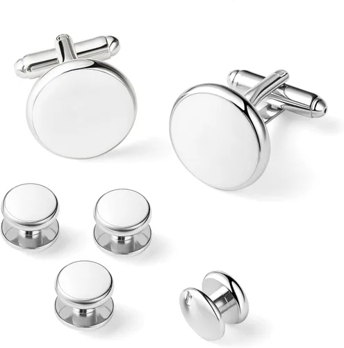 Miniatura 13 de Zealmer gemelos de acero inoxidable 316L para hombres, negocios, bodas, 1 par