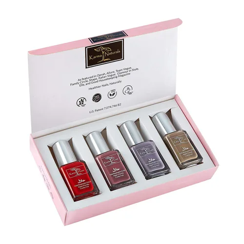 karma organic Hermoso juego de esmaltes de uñas halal, no tóxico, pintura de uñas vegana y libre de crueldad animal