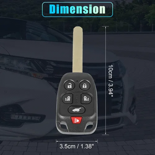 Miniatura 6 de X AUTOHAUX 2 unids 313.8 Mhz N5F-A04TAA reemplazo inteligente de proximidad sin llave llave remoto llavero para Honda Odyssey EXL 2011 2012 2013