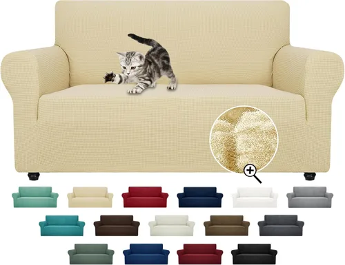 Miniatura 45 de ZNSAYOTX Funda súper elástica para silla (30"-47"), nuevas fundas de silla a rayas para sala de estar, aptas para perros y mascotas, protector