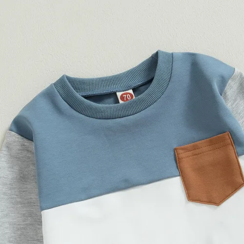 Miniatura 4 de FYBITBO Conjunto de ropa de bebé niño para bebé, sudadera con camiseta y pantalones deportivos para primavera, otoño e invierno