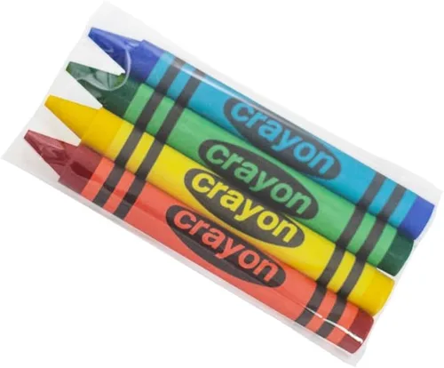 10 juegos de 4 paquetes (40 unidades) de crayones de gran tamaño, mini paquetes de crayones para niños, recuerdos de fiesta, suministros escolares
