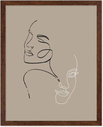 Miniatura 60 de Poster Master Póster de cara de mujer, impresión de dibujo de línea, arte moderno, arte de boceto, arte de pared de esquema, regalo para hombres