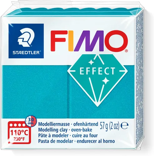 Miniatura 8 de FIMO - Arcilla para modelar horno de polímero suave, bloques de 2.01 oz, 6 unidades, colores metálicos