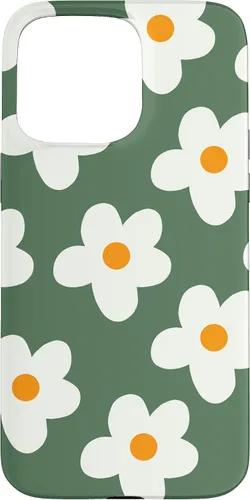 Miniatura 28 de Retro 60s flower vintage floral pattern sage green Groovy Case for iPhone 16