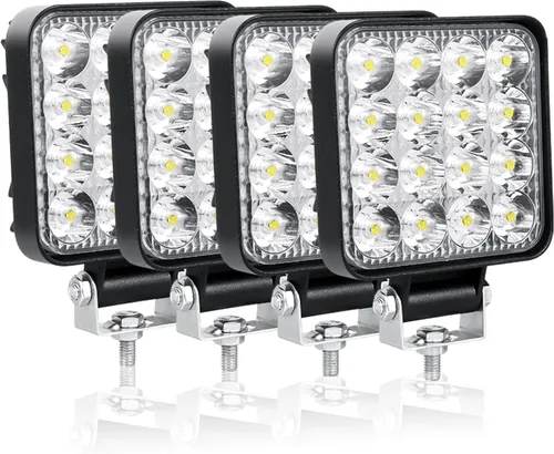 Miniatura 11 de Willpower 4 unidades de 4 pulgadas 3.9 in 42W mini luz de trabajo LED ultra fina haz de luz LED Pods luces de conducción 12V 24V Offroad Lámparas