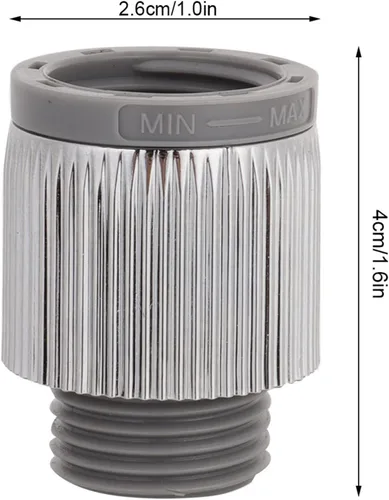 Miniatura 2 de ViaGasaFamido Válvula de control de ducha, regulador de agua atornillado para sistema de goteo y rociado superior, material ABS, 1.6 x 1.0 pulgadas