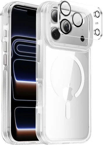 Miniatura 118 de Funda para iPhone 17 Pro Max con protector de lente de cámara [protección de grado militar de 10 pies] compatible con MagSafe a prueba de golpes